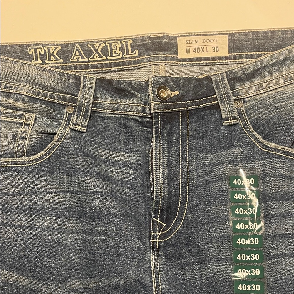TK Axel Men's Bootcut Jeans - Blue